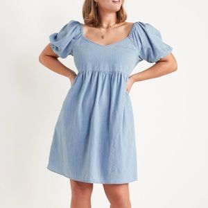 NWT Old Navy Chambray Dress with Smocked Back - 2X